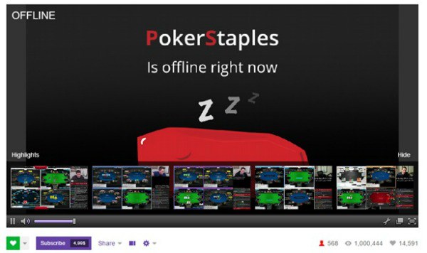 PokerStaples offline Twitch offline