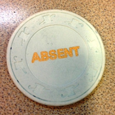 absent button absent