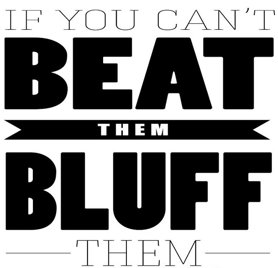 bluff bluff