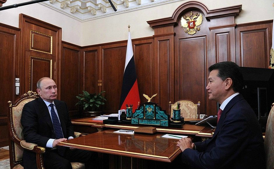 Кирсан Илюмжинов и Владимир Путин илюмжинов путин