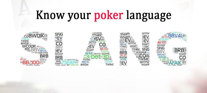 slang in poker poker slang