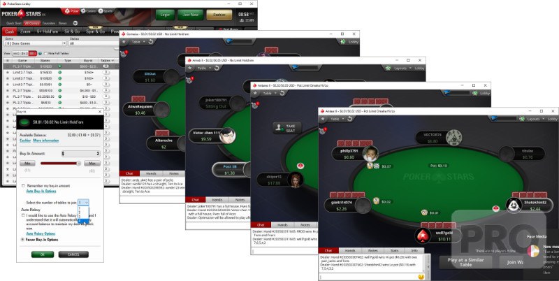 pokerstars multitabling pokerstars