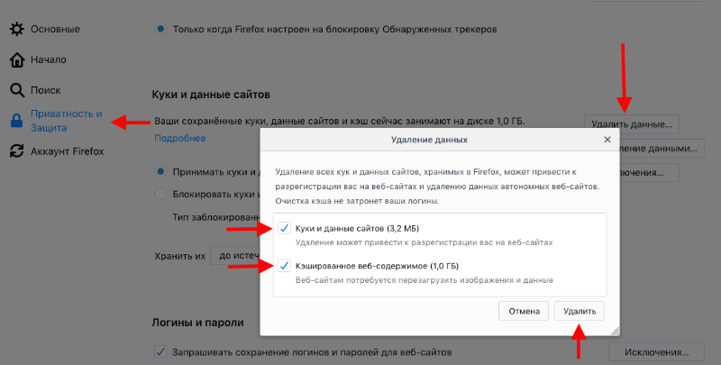 очистка кэша в браузере очистка кэша